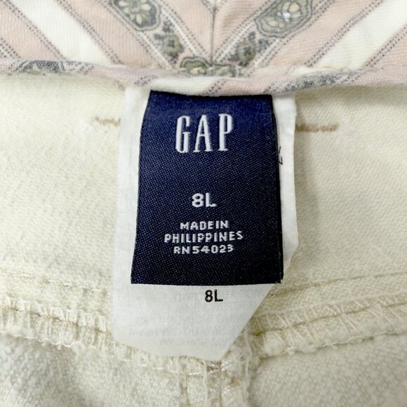 GAP Women’s Beige Bootcut Jeans Size 8L Long Stretch Cotton Blend Corduroy Pants - Picture 7 of 16